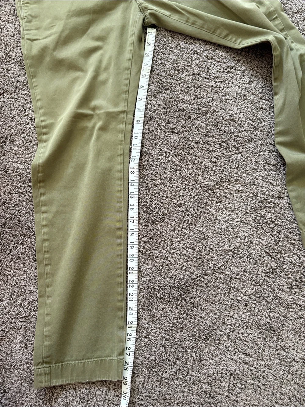 J. Crew Olive Chinos - Men's Straight Fit